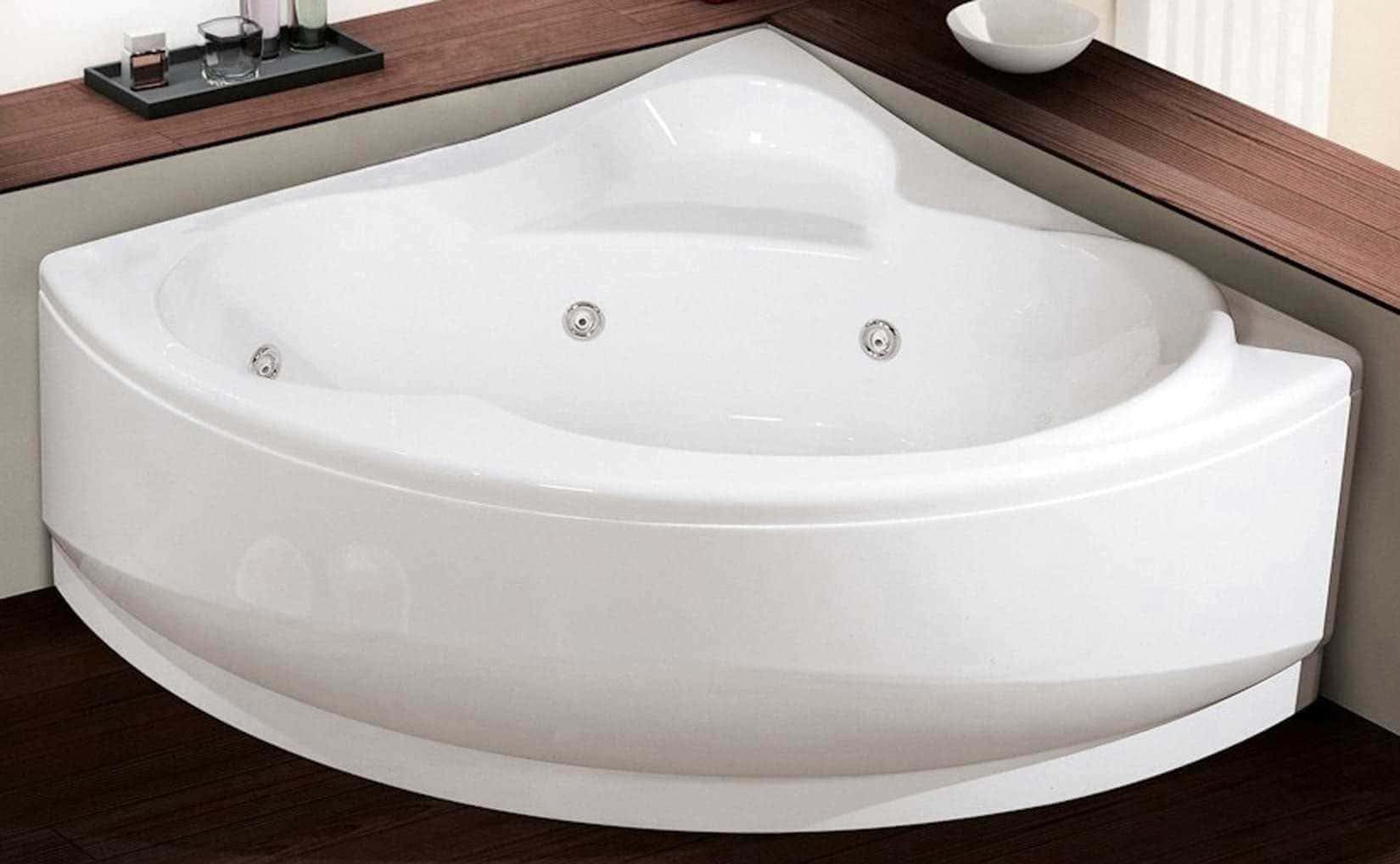 Wanna z hydromasażem kąt zakrzywiony kąt Novellini Un Hydro Plus 135 x 135 x H55 cm 190 litrów Kolumna symetryczny panel hydro Whirlpool Pilot Dezynfekcja Airpool Rama błyszcząca biała