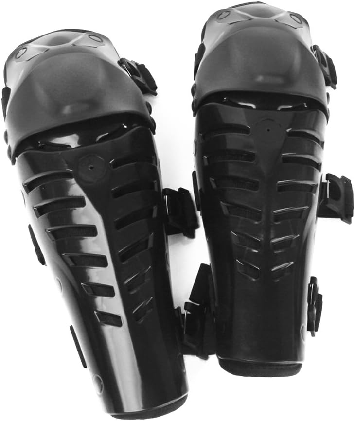 WINOMO Knee Pads Pro Biker Adults Motorbike Knee Shin Armor Racing Protect Guard Pads Accessories with Plastic Cement Hook for Motorcycle Motocross Racing (Pair of Windproof, Black) : Automotive