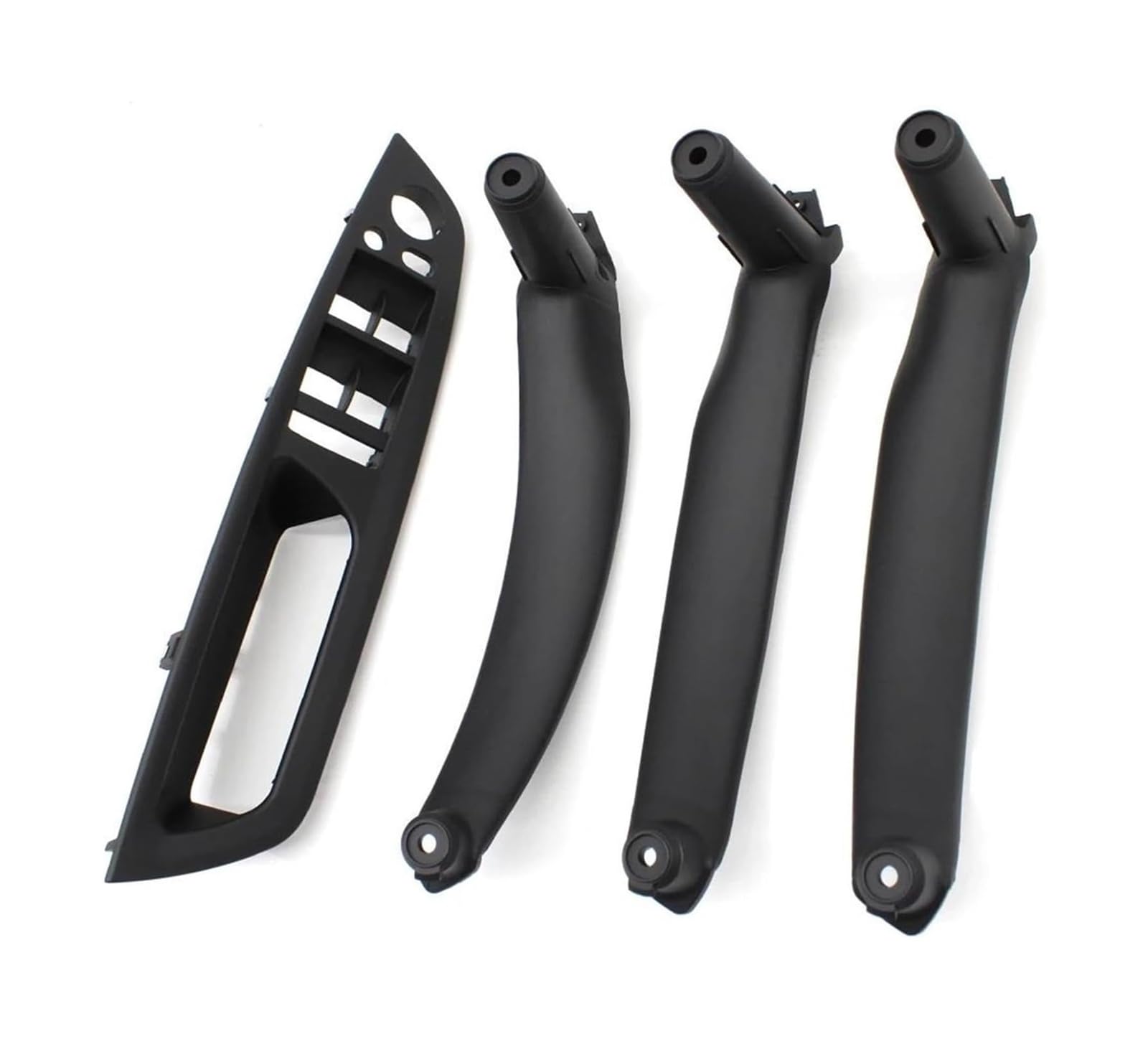 FANGZIQF Inner Door Pull Handles LHD RHD Inteior Door Pull Handle Kit for X5 for X6 E70 E71 2007-2013 4PCS Set(Black,LHD)