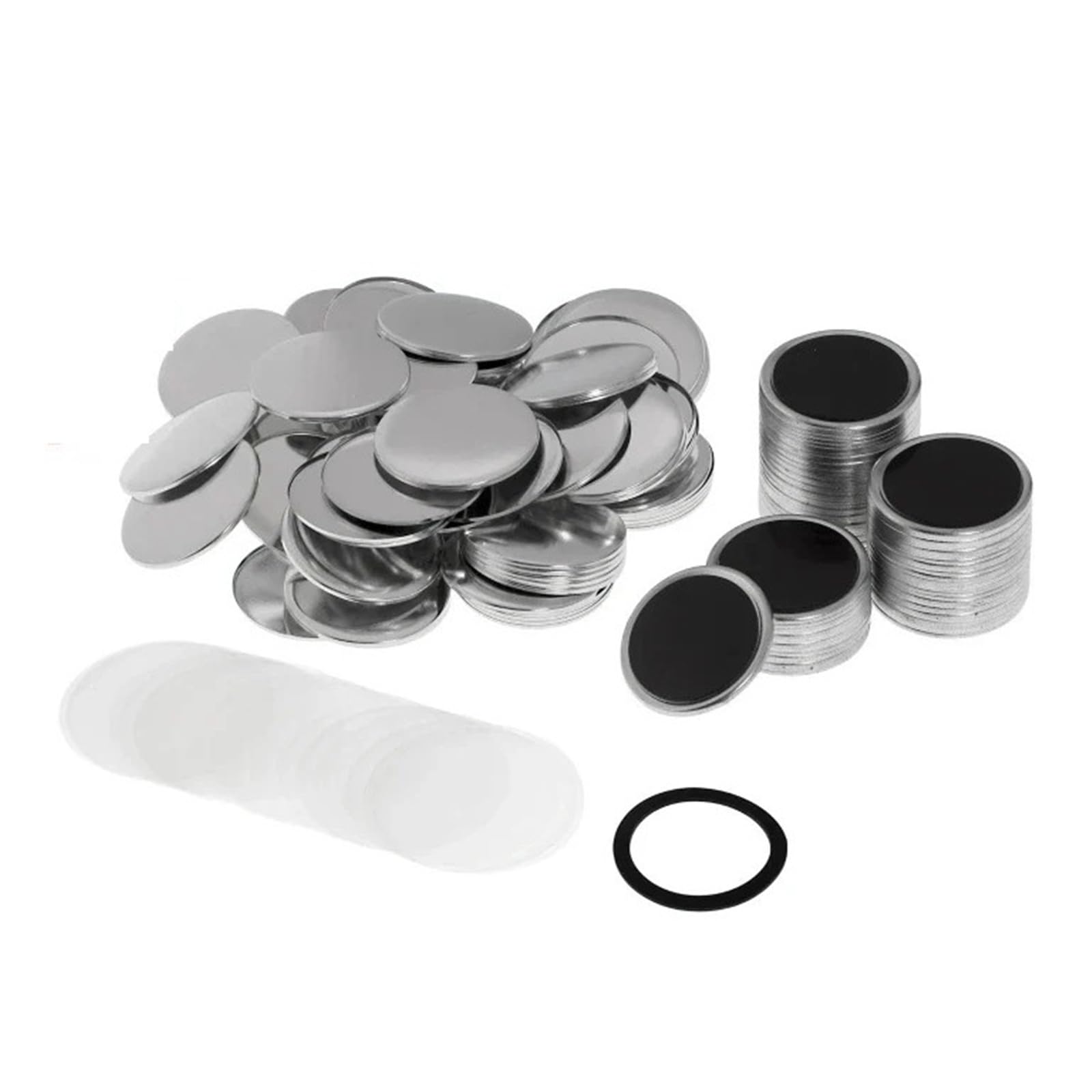 Ouhfcasn 44Mm Strong Magnet 100Pcs 58Mm Strong Soft Magnetic Refrigerator Sticker Badge Material Diy Blank Pin Button Badge Versatility For Crafts(44Mm Strong Magnet)