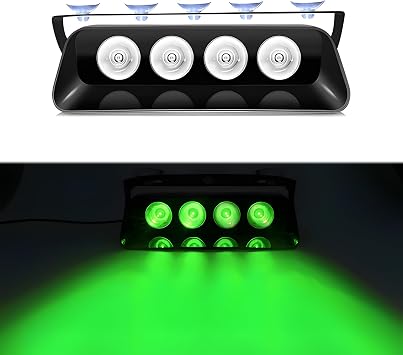 Suction Cup Flashing Light - 2 in 1 Emergency Dash Strobe Lights Interior Windshield Lights Deck Split Warning Safety Flashing Lights with Suction Cups for Construction Vehicles, Trucks Green