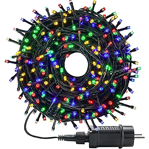 MOLVCE LED Lichterkette außen und innen RGB Weihnachtsbeleuchtung...
