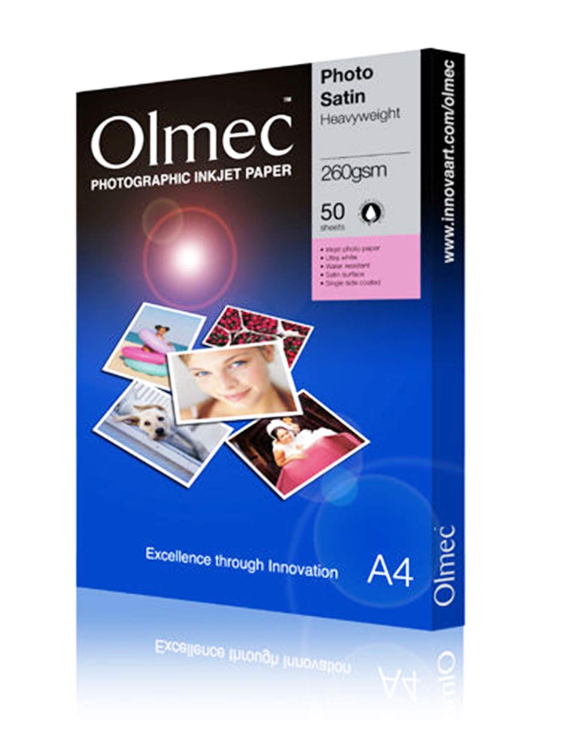 Olmec Photo Satin A4 260g Photo Paper (Pack 50) OLM61A4