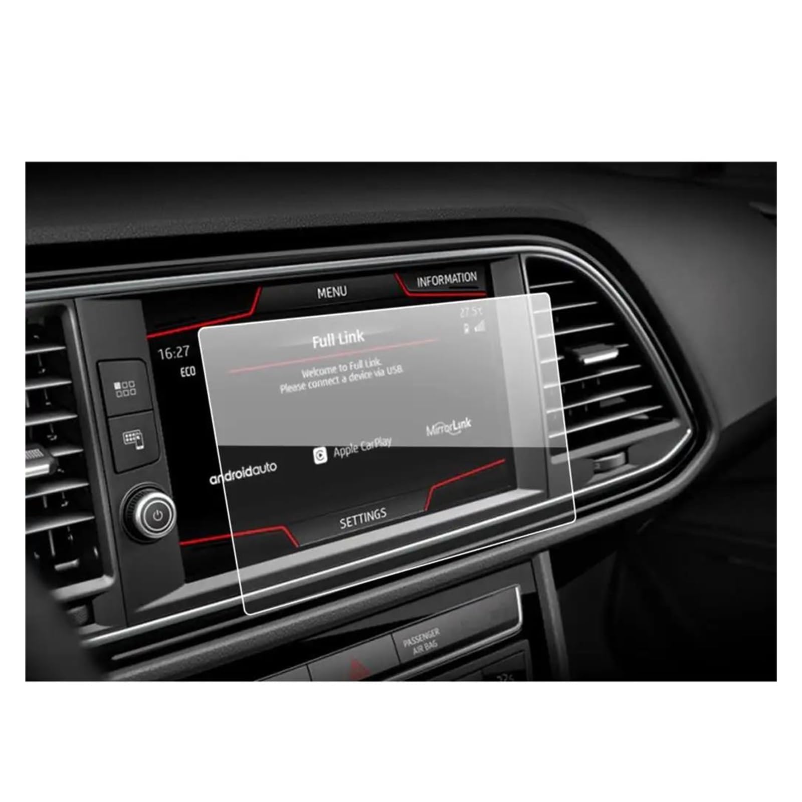 Protection d'écran Leon X-Perience pour préserver le tactile central 8" - 6
