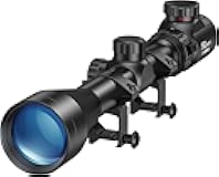 EZshoot 3-9x40 Rifle Scope Red Green Illuminated Rifle Scope with Mounts