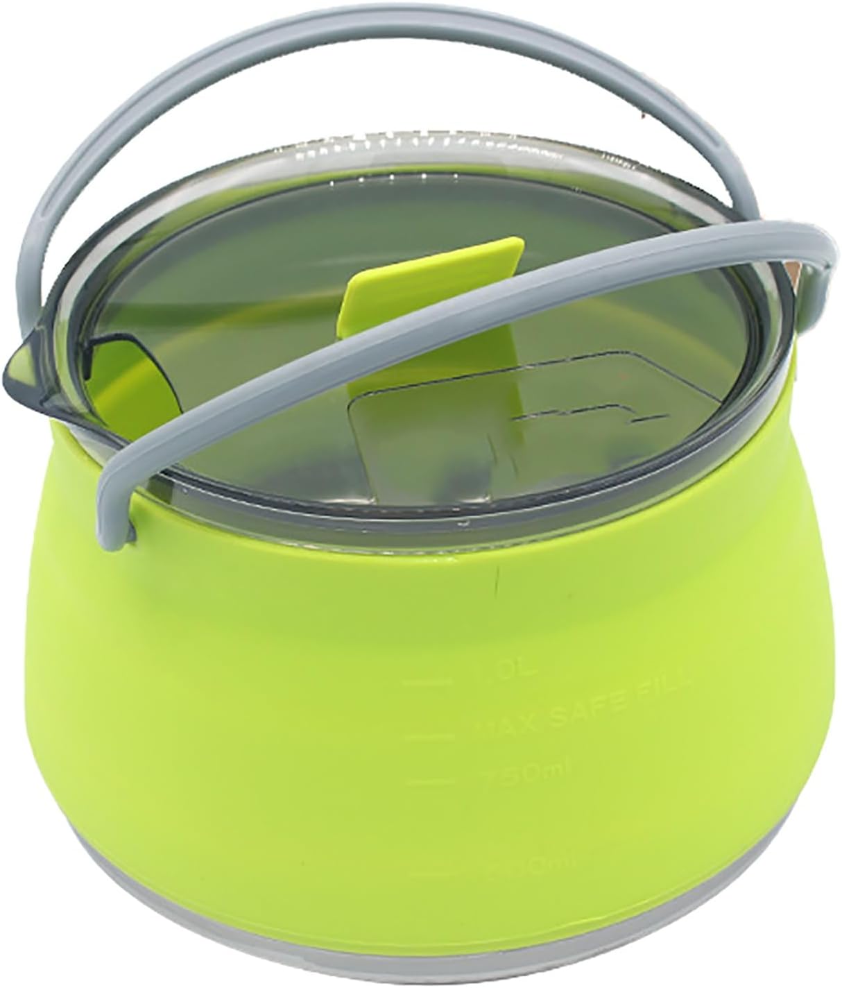 GAUDIO Collapsible Camping Cookware, Camping Pot, Foldable Compact Hiking Camping Pots and Pans Set for Outdoor Hiking