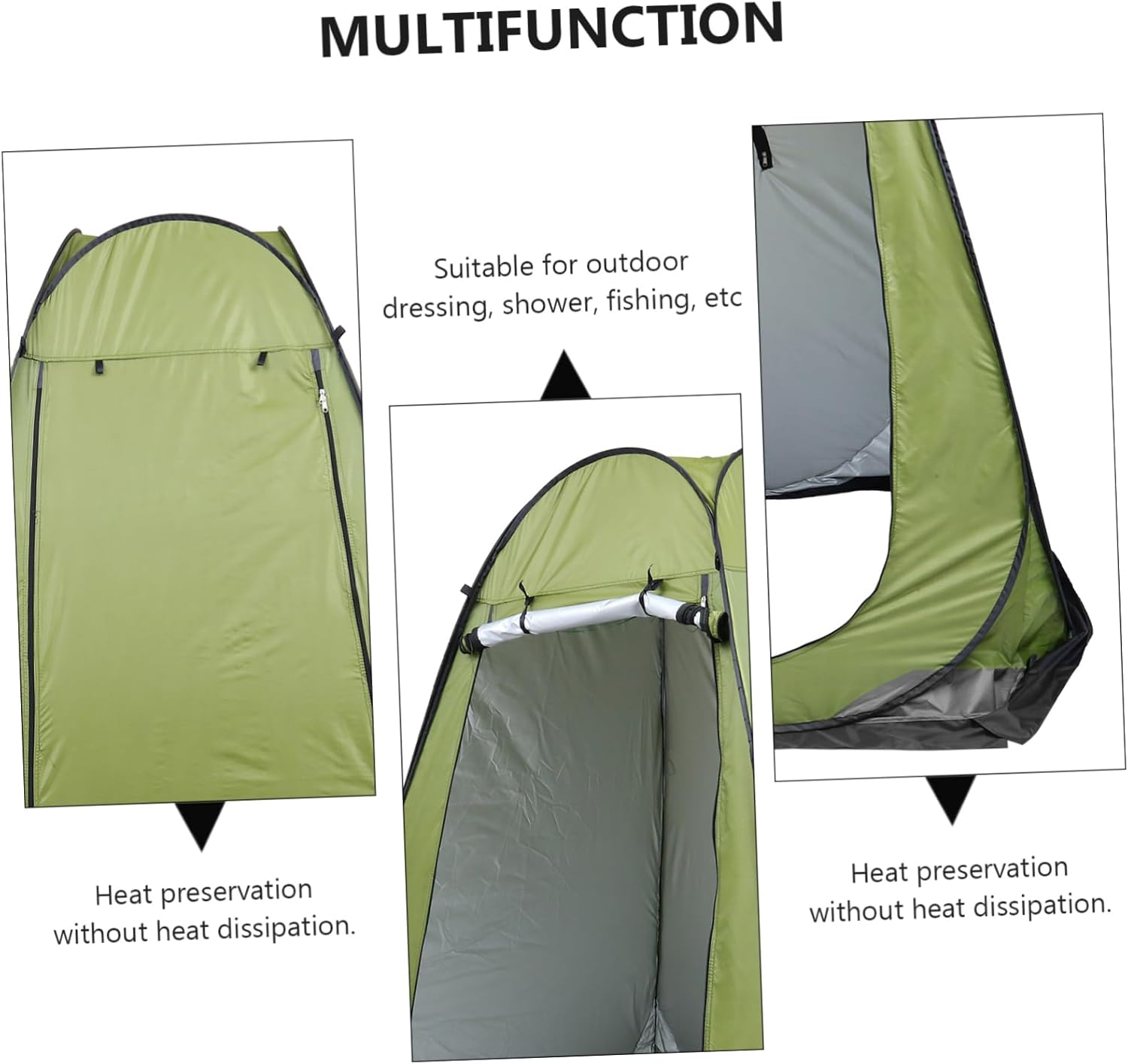 YARNOW Quick-Open Tent Bag Camping Shower Tent Portable Privacy for Outdoor Beach Fishing Automatic
