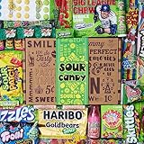 VINTAGE CANDY CO. SOUR CANDY ASSORTMENT GIFT BOX - Best Super Sour and Sweet Candy Variety Mix Care Package - Unique Fun Gag Gift Basket - PERFECT For Man Or Woman Who LOVES SOUR Candy