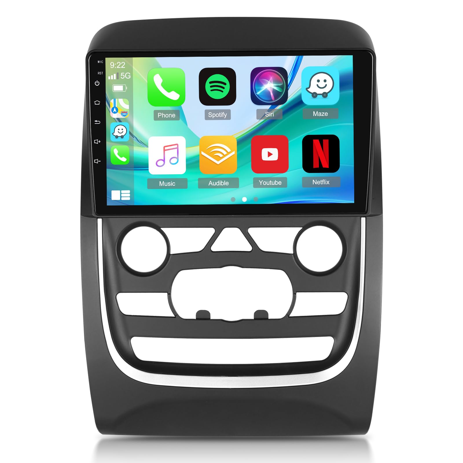 Photo 1 of 4+64G Android Car Radio for Dodge Durango 2014-2020 - Wireless Carplay & Android Auto - 9 Inch Touchscreen Radio with 32 EQ DSP, WiFi, GPS, Split Screen + AHD Rear View Camera