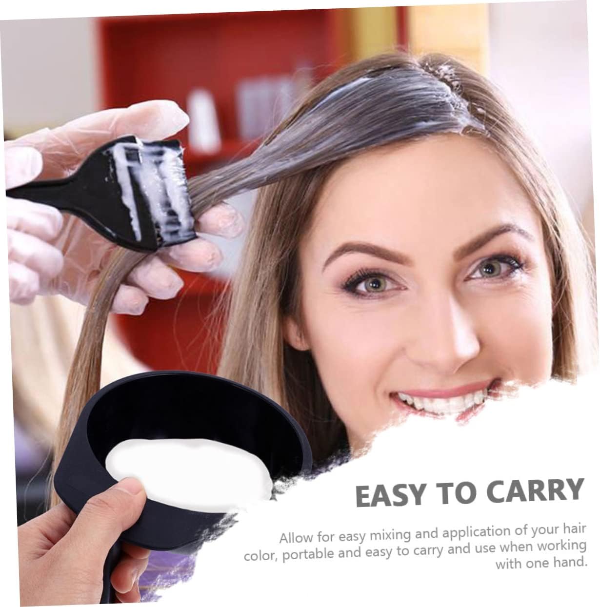 PartyKindom 10pcs Professional Hair Dye Mixing Bowls Tinting Bowls for Salon Use and Hair Coloring