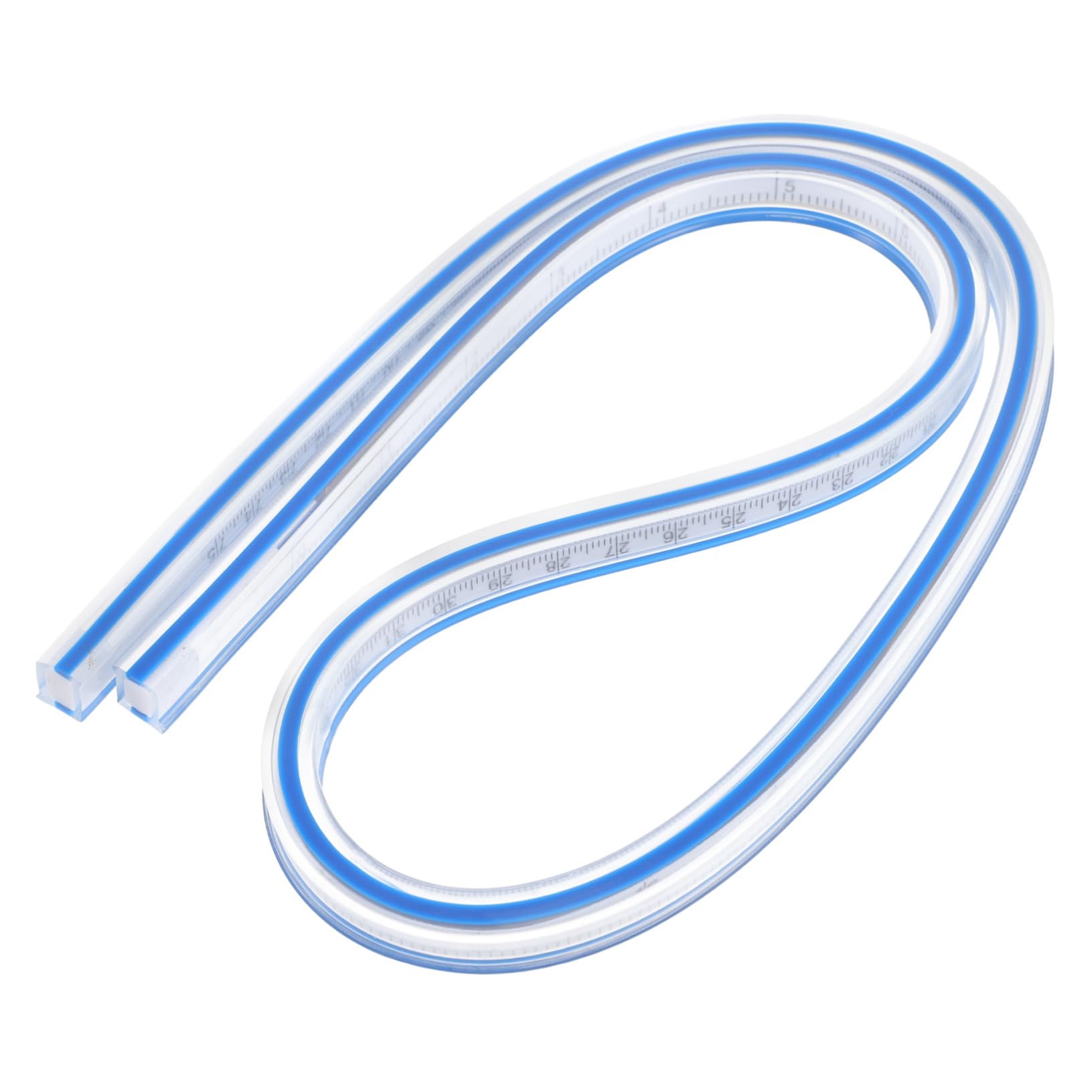 5 Pièces Règle Flexible Curve pour Couture et Design Technique Outil Polyvalent pour Courbes Complexes et Grands Dessins Règle Souple Serpent pour Patron et