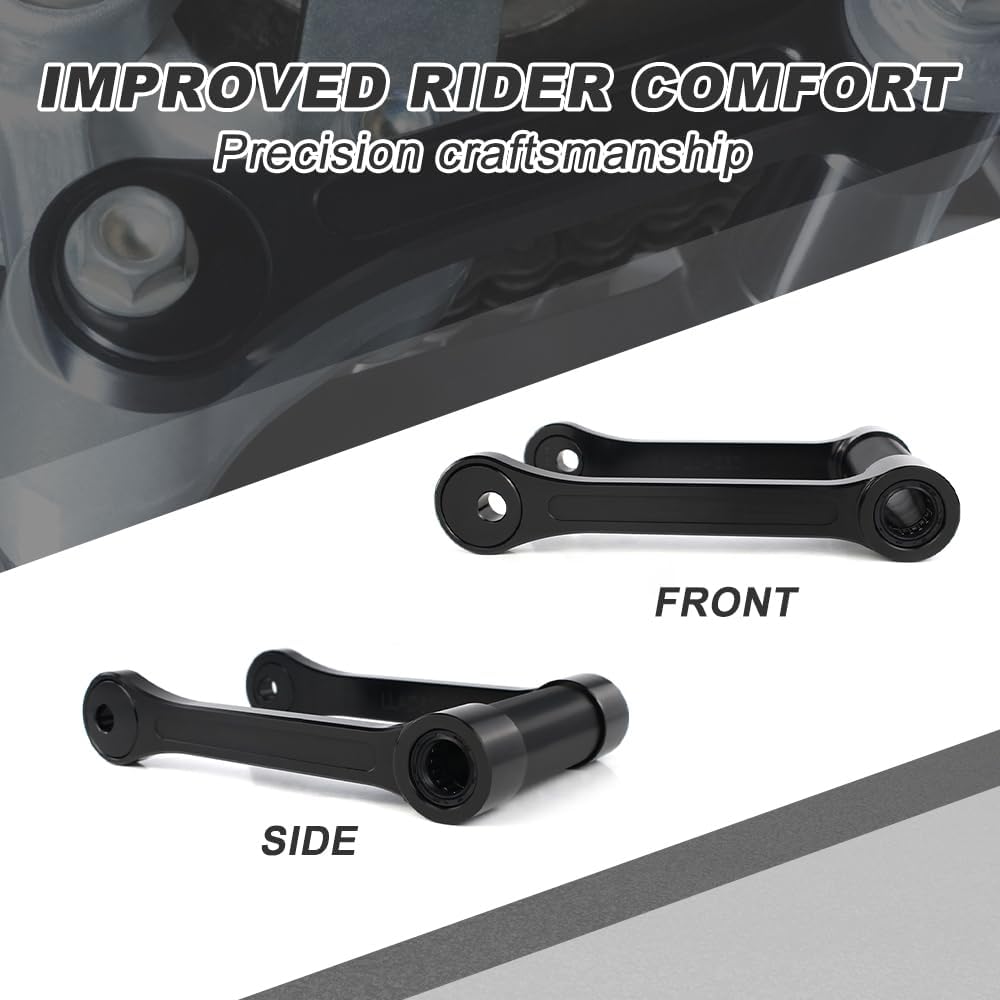 Xitomer 0.2-1.2'' Adjustable Lowering Link, Fit for CBR300R 2015-2024 / CBR250R 2011-2013 / CB300F 2015-2018, Suspension Links Lower kits Lowering(Black)