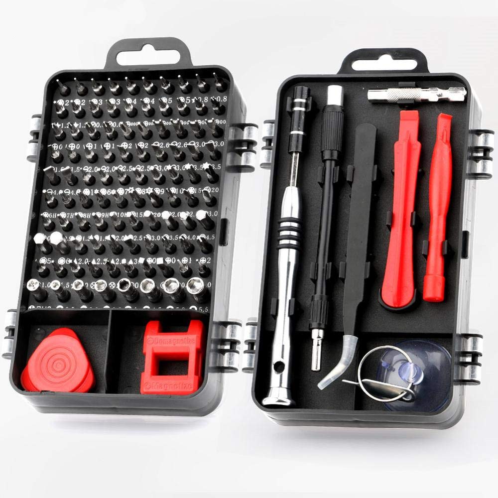 Conbo Mini Precision Screwdriver Set, 110 in 1 Small Magnetic Screwdriver Bit Set Craftsman Screwdrivers Set Repair Tool Kit for Cell phone, Laptop, Computers, Watch, Glasses, Car, Camera, Electronics
