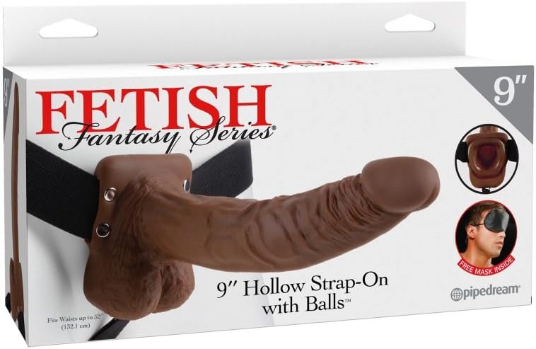 Pipedream Products Fetish Fantasy Hollow Strap On with Balls, Flesh, 7 Inch, 1 Pound