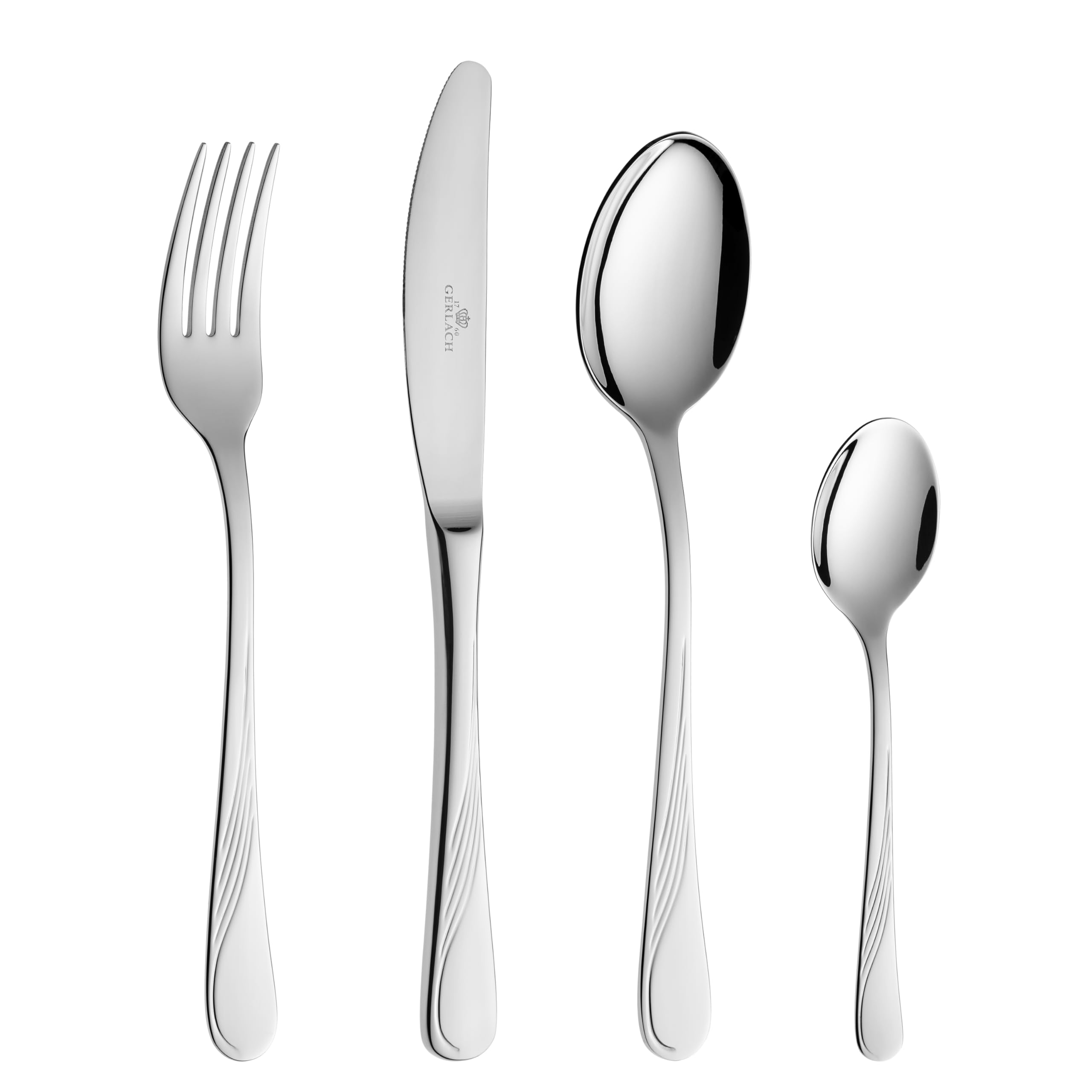 Gerlach - 5901035044319 | Un ensemble de couverts dans une boîte de 24 pcs - Celestia | 18/10 Steel