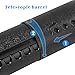 DEWEL Document Tube,Plastic Expanding Poster/Art/Document Storage Tube 24.5 to 40 inches Adjustable with Carrying Strap Waterproof and Light-Resistance Telescoping Carrying Case (Black-Large Size)