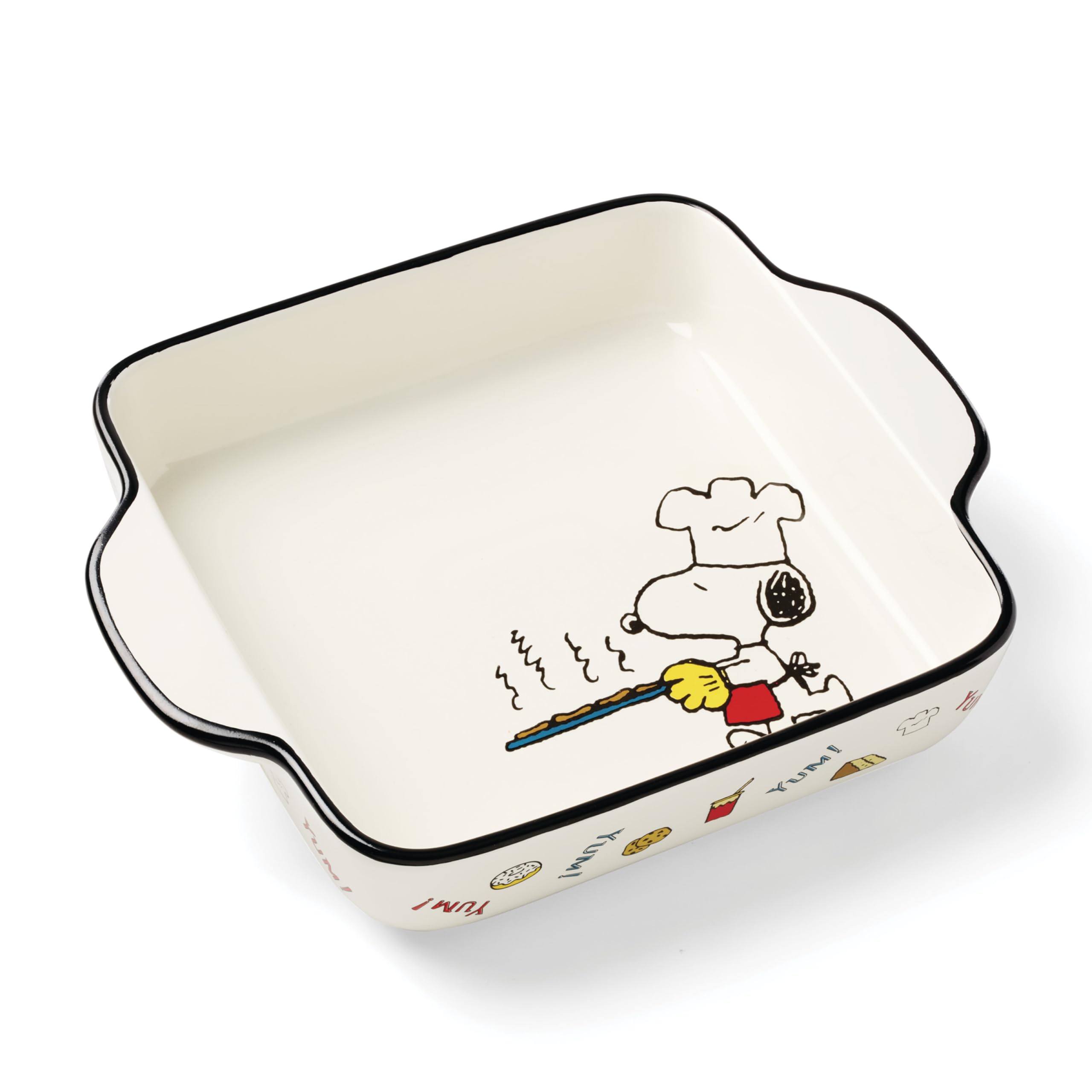 Lenox Chef Snoopy Stoneware Square Baking Dish