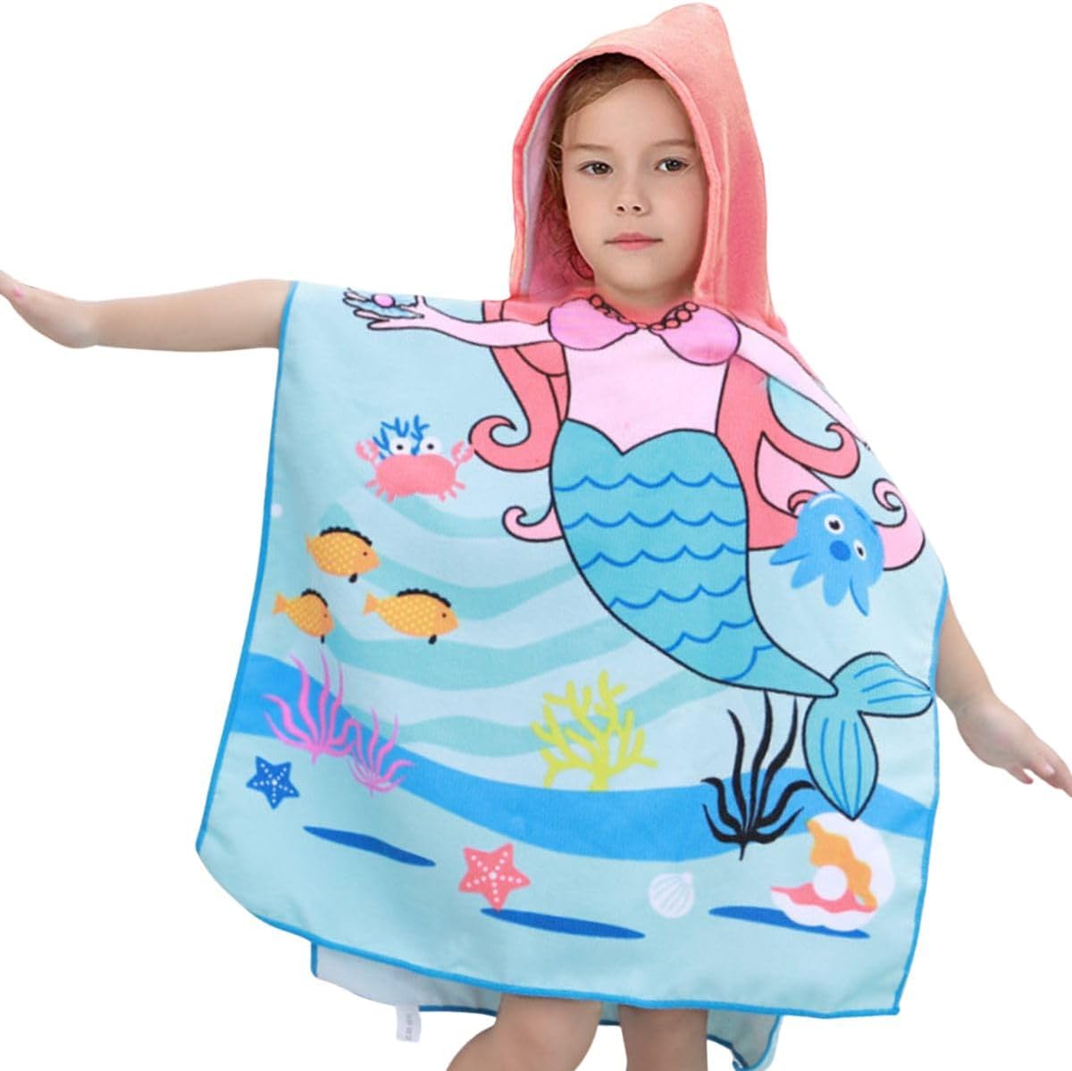 Rayson kapucnis törölköző használat közben