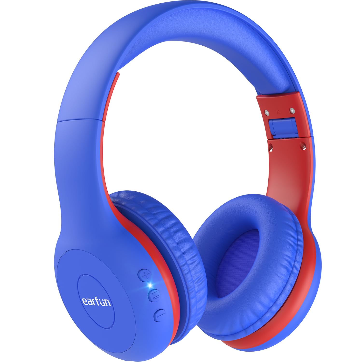 EarFun K2 Kids Bluetooth Headphones, Kids Headphones with Volume Limited, 40H Playtime, Built-in Mic, Stereo Sound, Foldable Over-Ear Headphone for