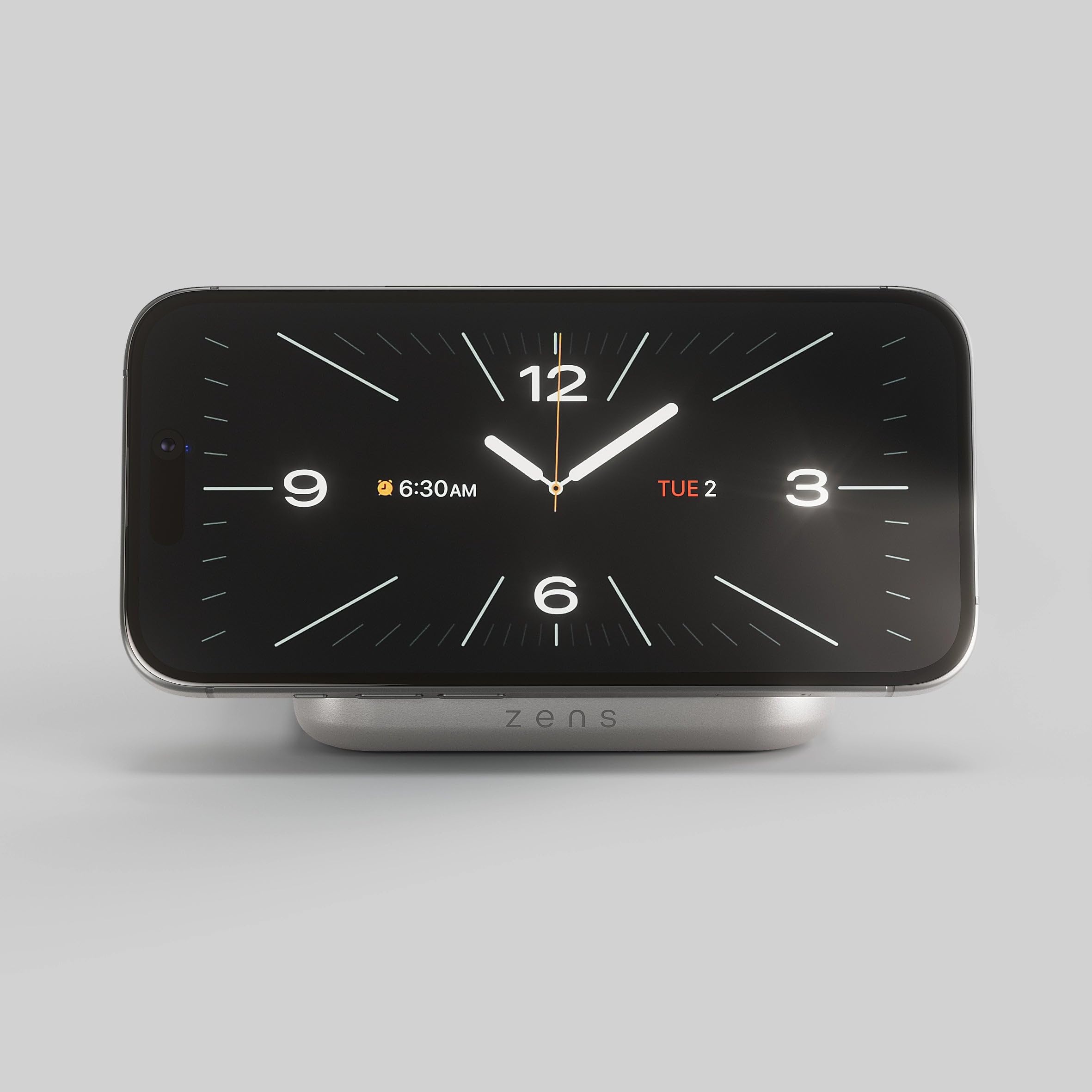 OtterBox Zens Magnetic Nightstand Wireless Charger (2026), MagSafe & Qi2 15W Wireless Charger per iPhone/AirPods, Adattatore da 20 W Incluso (EU/UK/US) Con Cavo da 1,5 m Integrato, Bianca