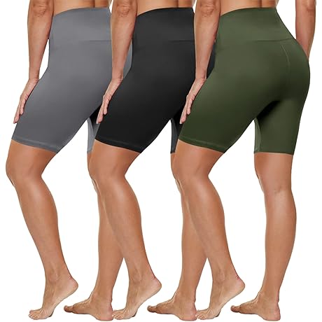 HLTPRO Women's High Waist Plus Size Bike Shorts: Functional & Flattering