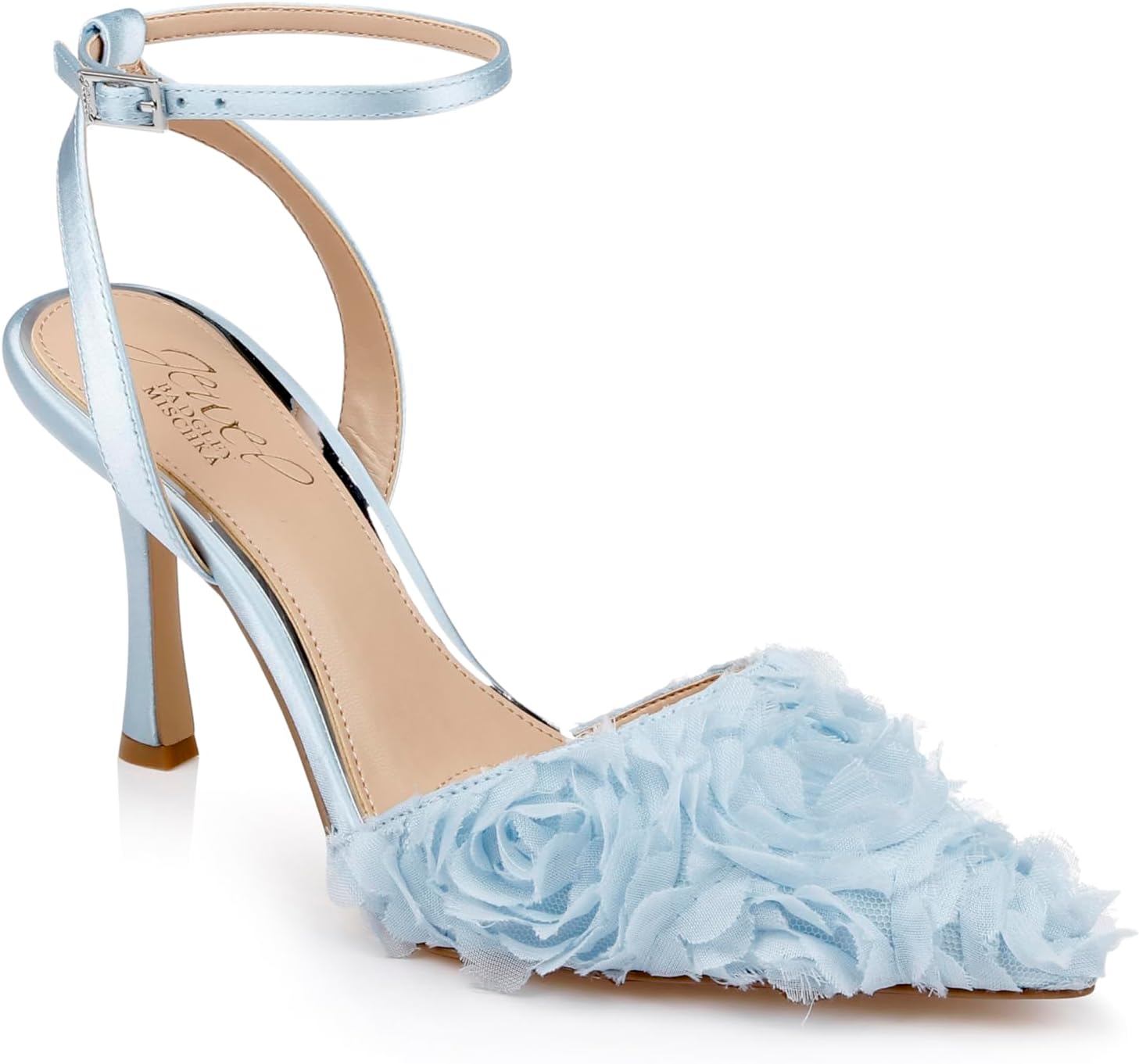 Jewel Badgley Mischka Ankle Strap Pumps - Elegant Design