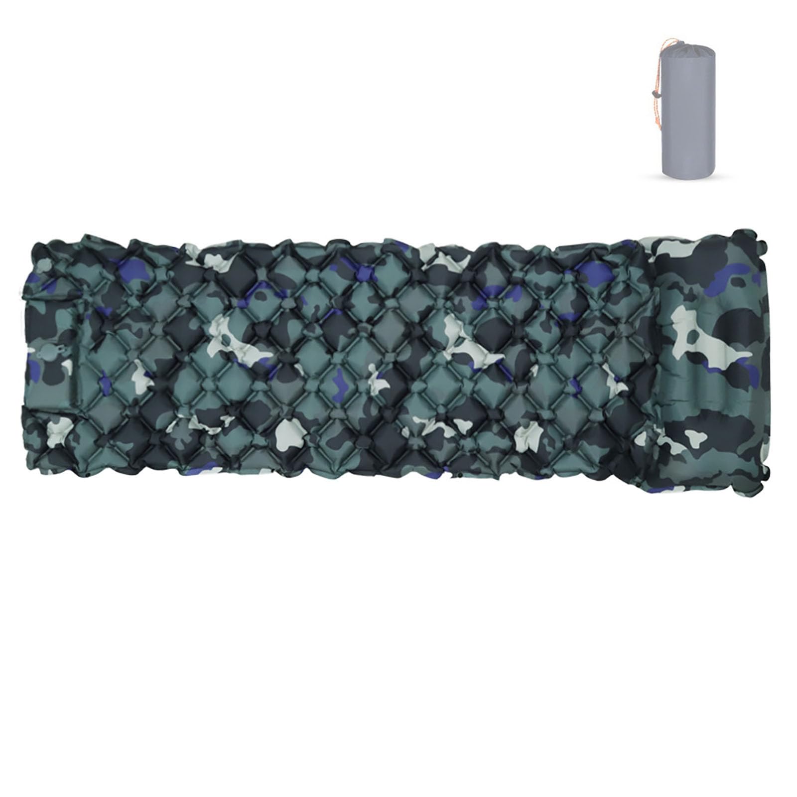 Colchoneta De Camping, Colchón Inflable con Almohada, Esterilla Ultraligera E Impermeable, Colchón De Aire Compacto para Senderismo, Trekking, Viajes Y Acampada En Tienda De Campaña