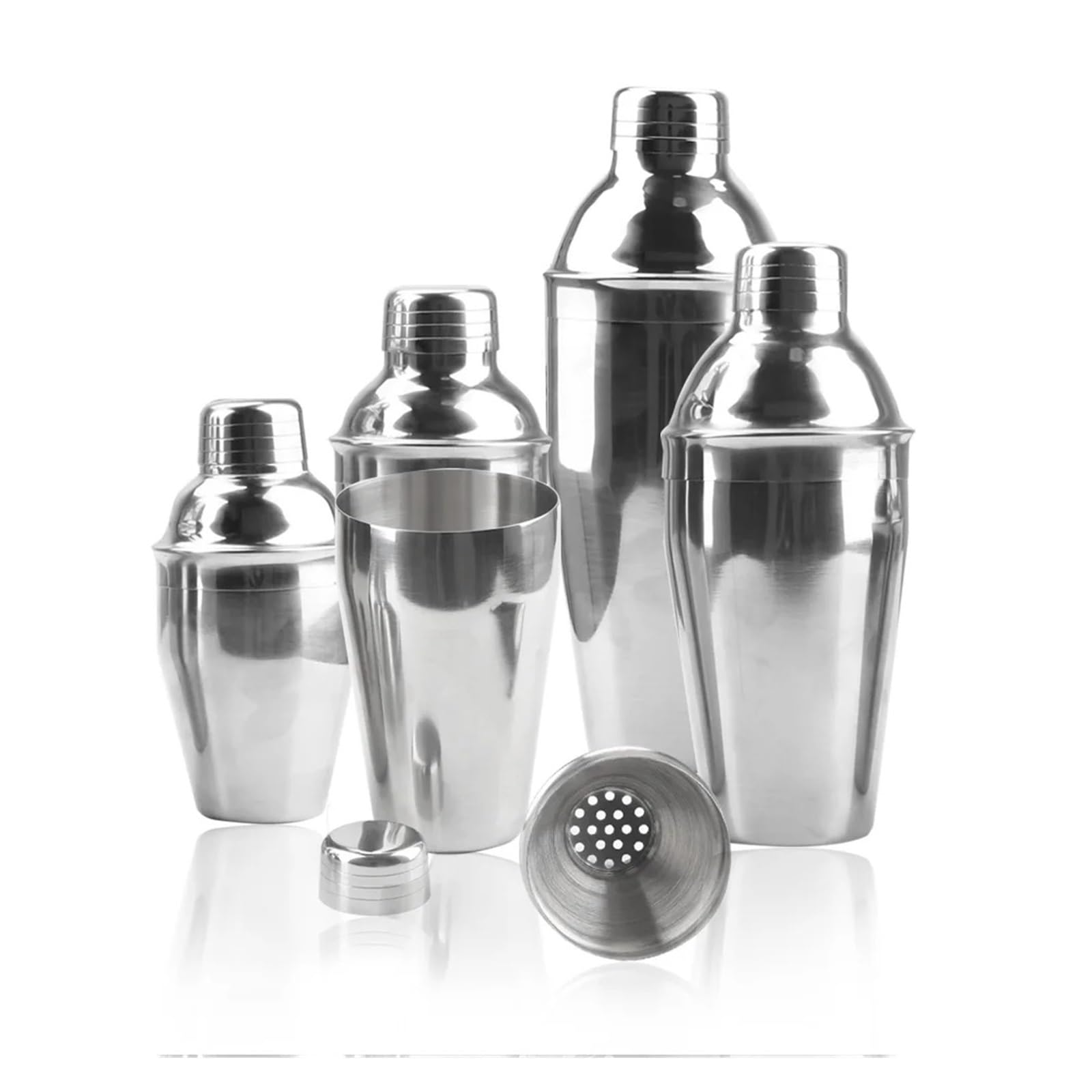 Herramientas for barra de fiesta, 250/350/550/750ml, 1 coctelera acero inoxidable(550ML)