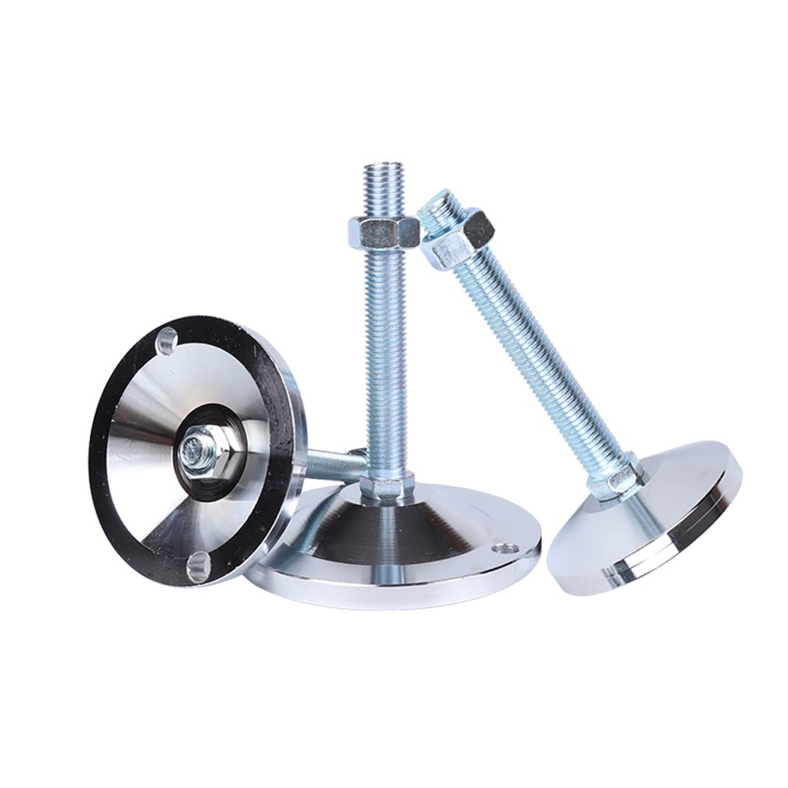 Nivelador de muebles alta resistencia, tamaño rosca M10 x 50mm, patas ajustables niveladoras for armarios o mesas, 8 Uds