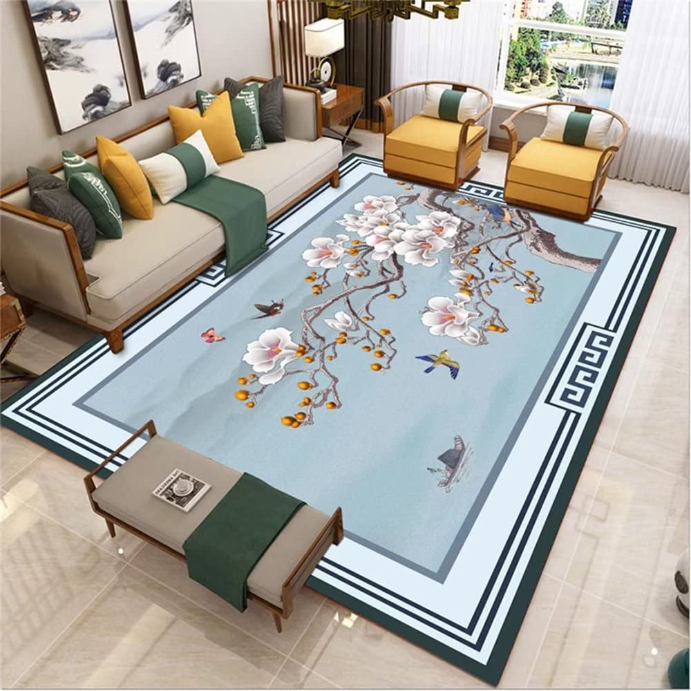 Bettumrandung Schlafzimmer Chinesischer Kunstteppich, Wohnzimmer, Sofa, Schlafzimmer deko teenager mädchen blau Kaffeetisch Teppich baby carpet bettumrandung schlafzimmer teppich draußen160x230