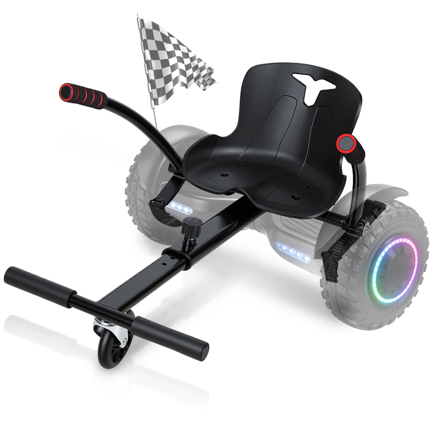 Hoverboard avec siège, siège réglable, compatible avec siège Hoverboard de 16,5 à 25,4 cm, siège de kart pour enfants et adultes, siège ergonomique