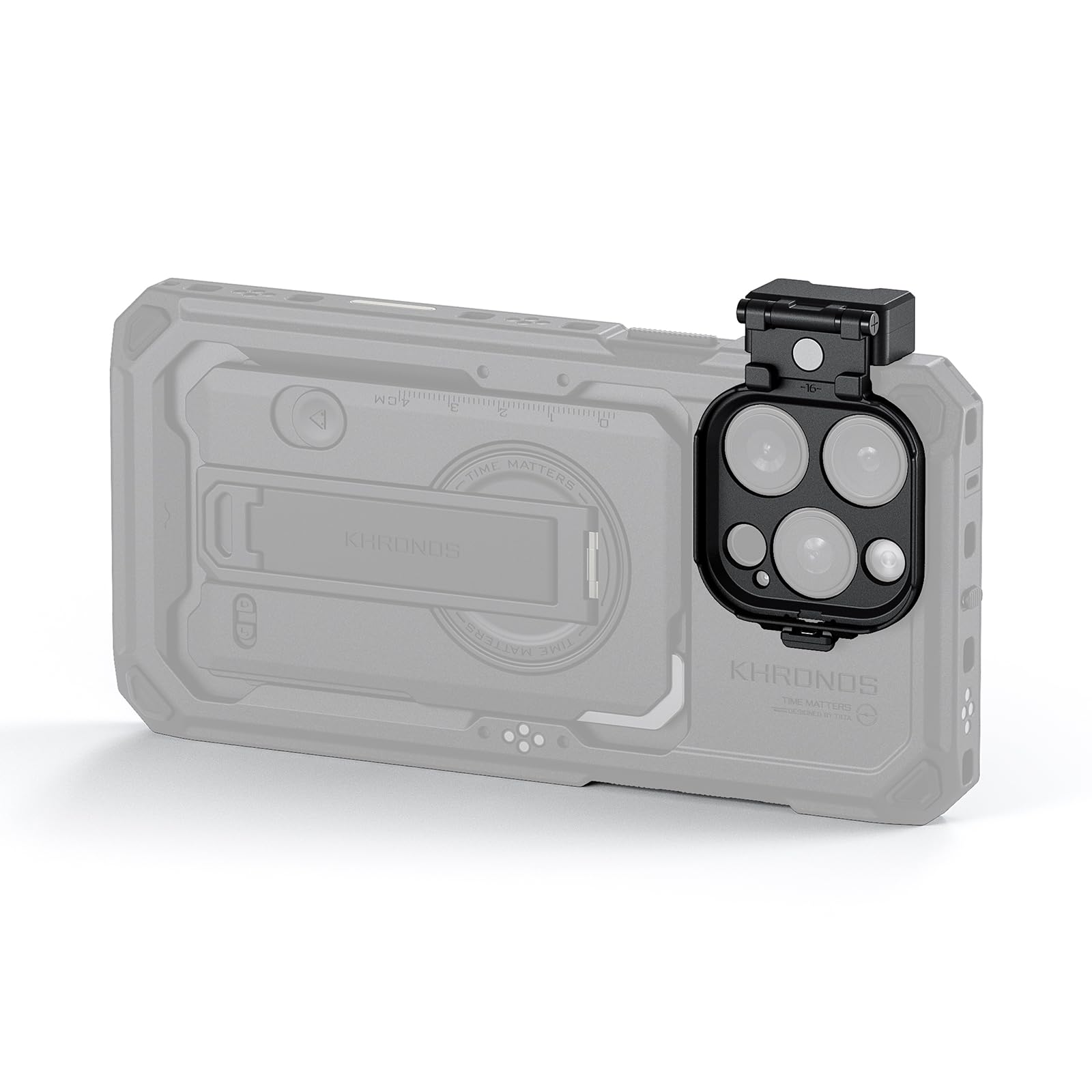 TILTA Khronos Vassoio filtro a sgancio rapido per iPhone 16 Pro e iPhone 16 Pro Max - Nero TK-IP16-FT-B