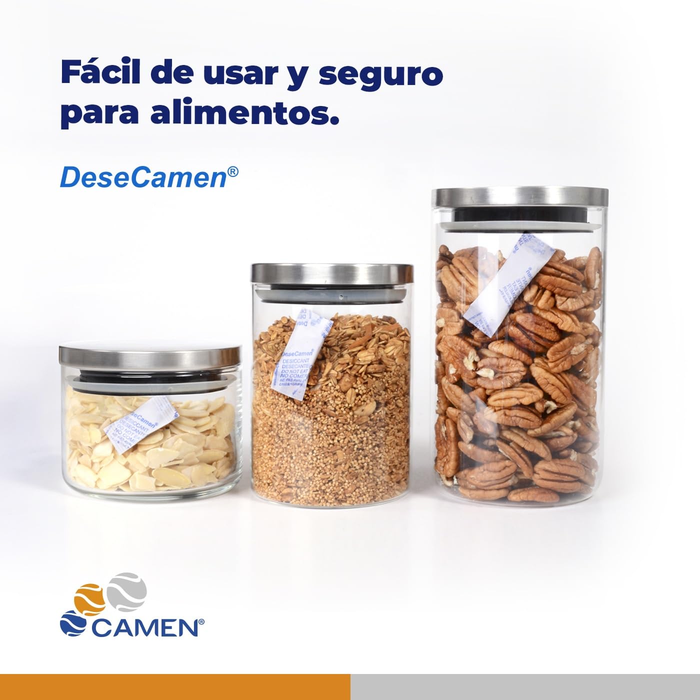 100 Bolsitas Antihumedad de sílica gel 5 gramos | Bolsa Absorbente de humedad y malos olores | Sobres Desecantes | No Tóxico | Grado Alimenticio | Deshumidificador natural