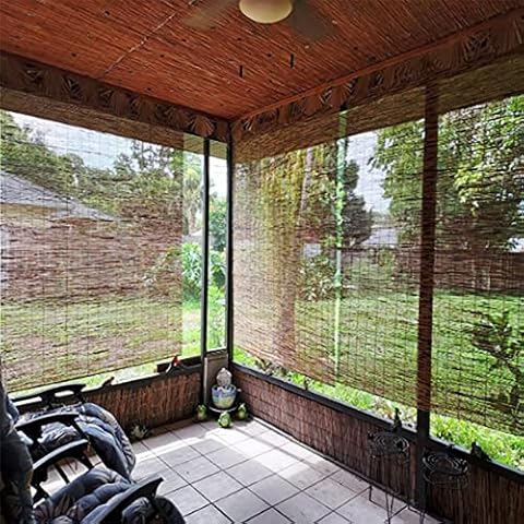 Leaceuv Bamboo Shades Roller Blinds Cover