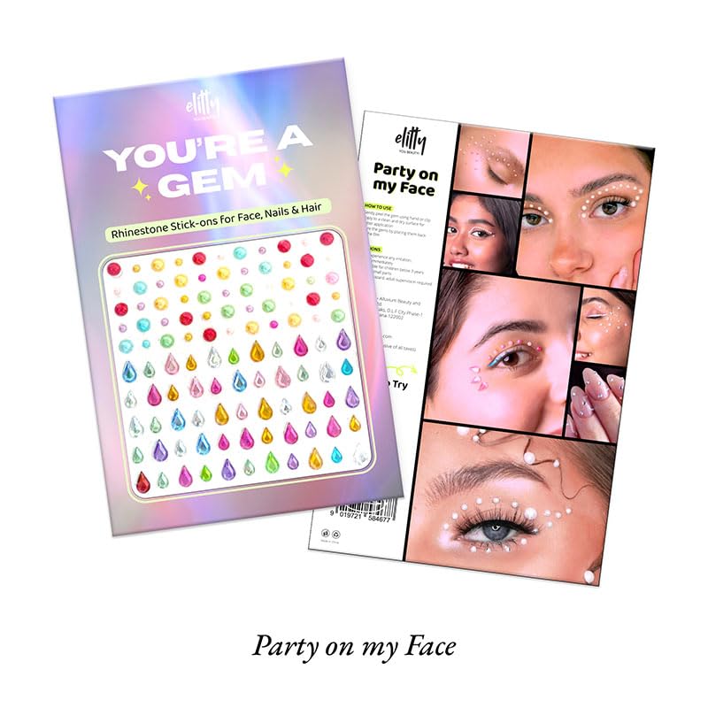Image of Elitty Party On My Face Rhinestones