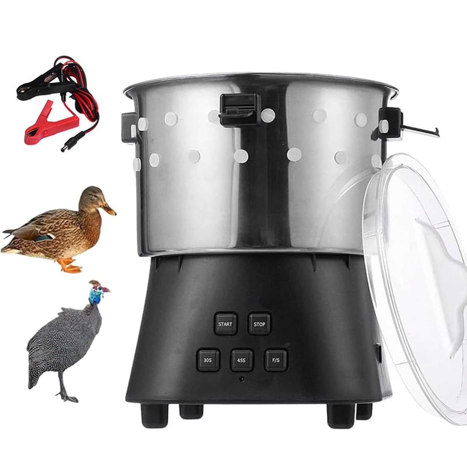 Amazon.co.jp: 家禽用鶏羽むしり機、15W羽むしり機脱羽、5000R/MIN脱毛 