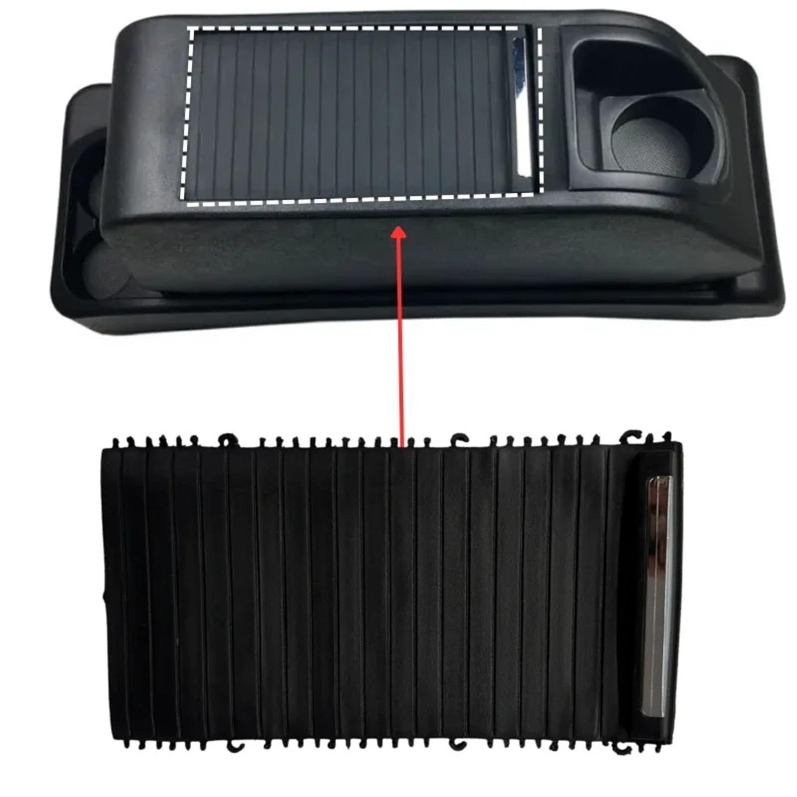 Reposabrazos Coche Para Peugeot Para Partner 2008-2018 Consola Central Reposabrazos Caja Almacenamiento Placa De Cubierta Portavasos Cortina Tirador 7591.7 Consola Central