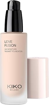 KIKO Milano Love Fusion 24H Moisture Radiant Foundation 1NR, Hydrating 16H Long-Lasting Foundation With Luminous Finish