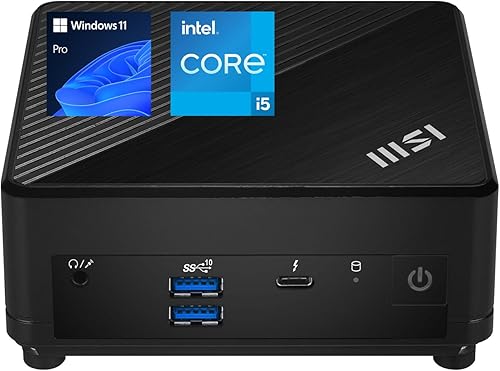 MSI Cubi 5 Mini PC profesional, procesador Intel i5-1235U de 12 generación (Beats Ryzen 7 5700U), 8 GB de RAM, SSD de 512 GB, Wi-Fi 6, Windows 11