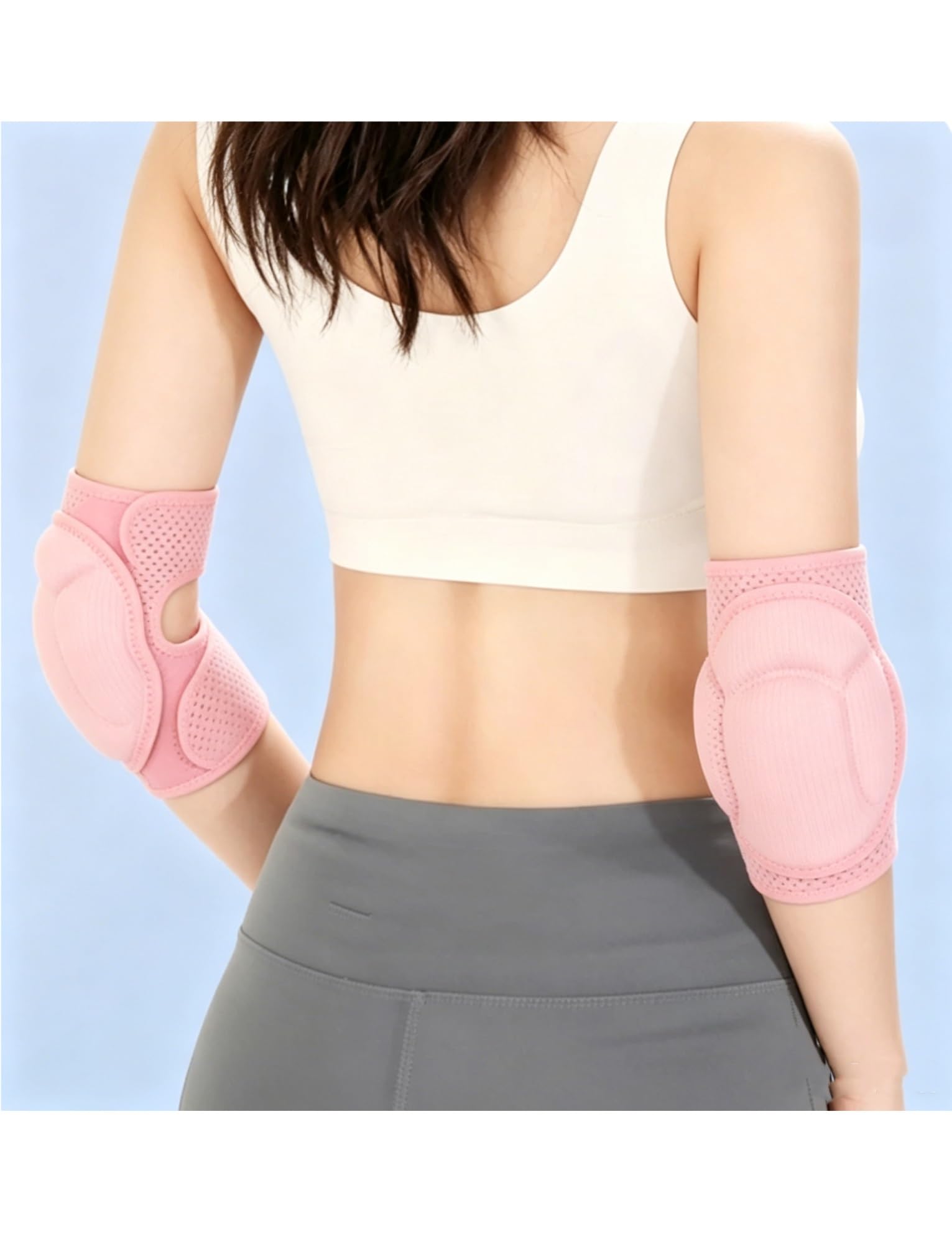 Generisch Ellenbogenschoner for Männer und Frauen – for Sport, Arbeit, Fitnessstudio(Pink,35~55kg)