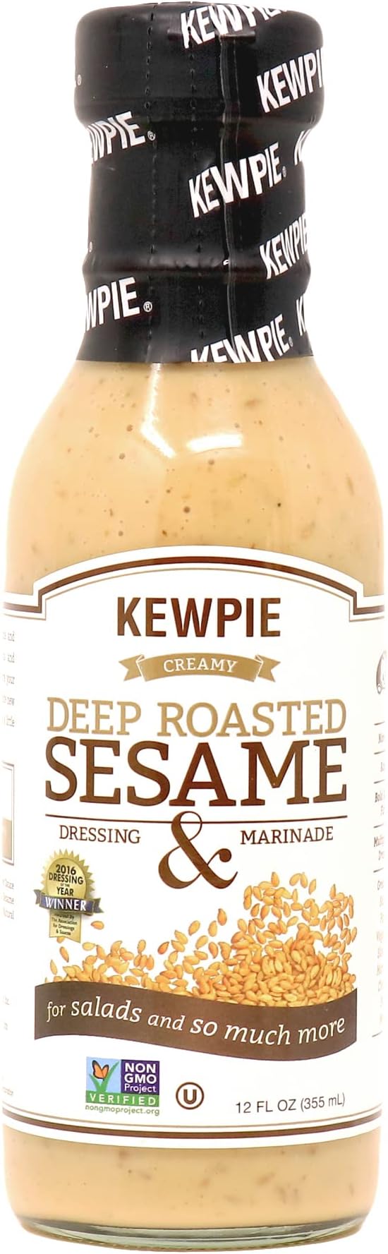 Kewpie Deep-Roasted Sesame Dressing, 12 Fl Oz (Pack of 2)