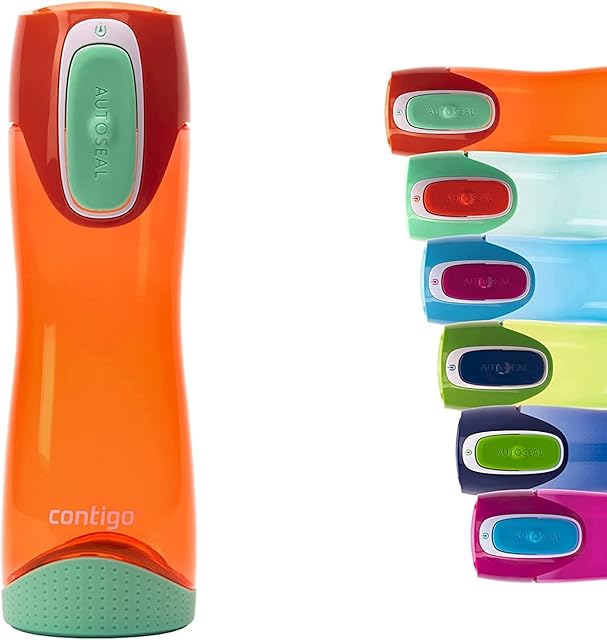 Contigo Swish Autoseal Water Bottle, Large BPA Free Drinking Bottle, Leakproof Gym Bottle, Ideal for Sports, Running, Bike, Running, Hiking, 500 ml
