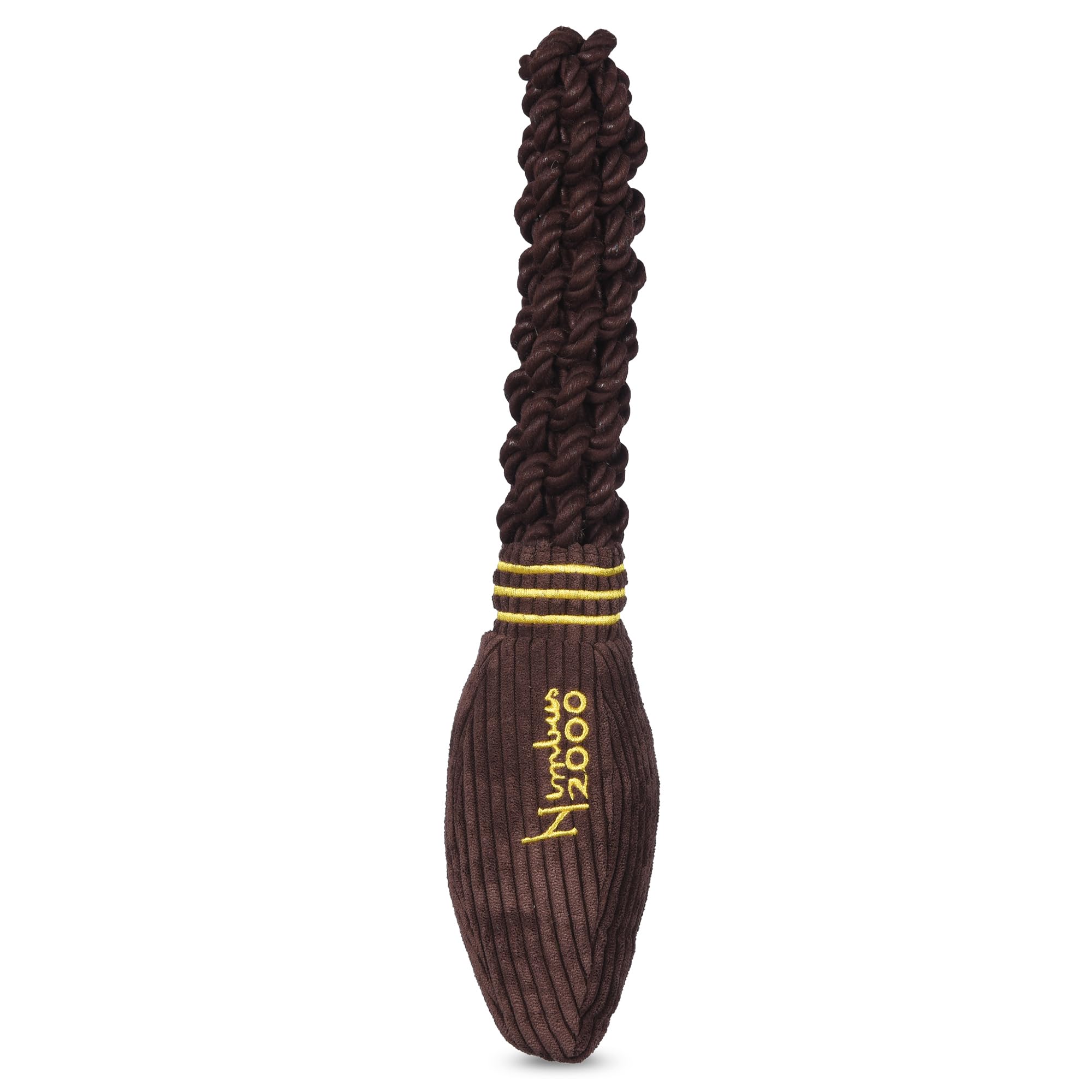 Harry Potter Nimbus 2000 Rope Pet Toy, 14 Inch | Nimbus 2000 Dog Toy for Tugging with Crinkle and Squeaker — image 1