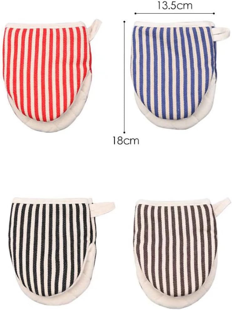 Oven Gloves, Microwave Gloves, Heat Resistant Cotton Linen Gloves, Non-Slip Oven Duckbill Gloves (Color: Red, 1 Pair)