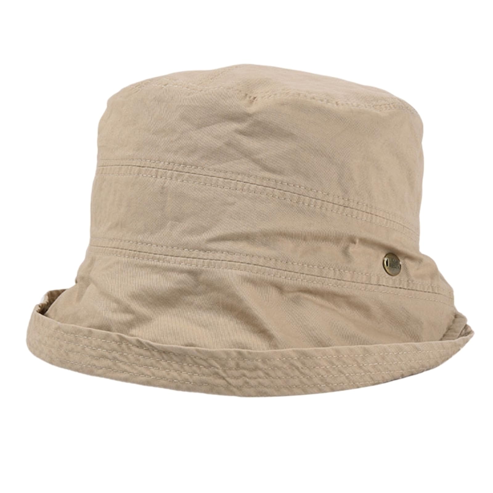 Chapeau de pêcheur femmes chapeaux seau coton soleil pliables light khaki