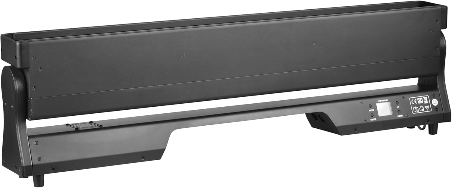 IMRELAX 12X40W LED RGBW Zoom Beam Wash Moving Head Light with 144pcs 0.3W 5050 LEDs Strobe Linear Beam Light Fixture for DJ Disco Stage Events