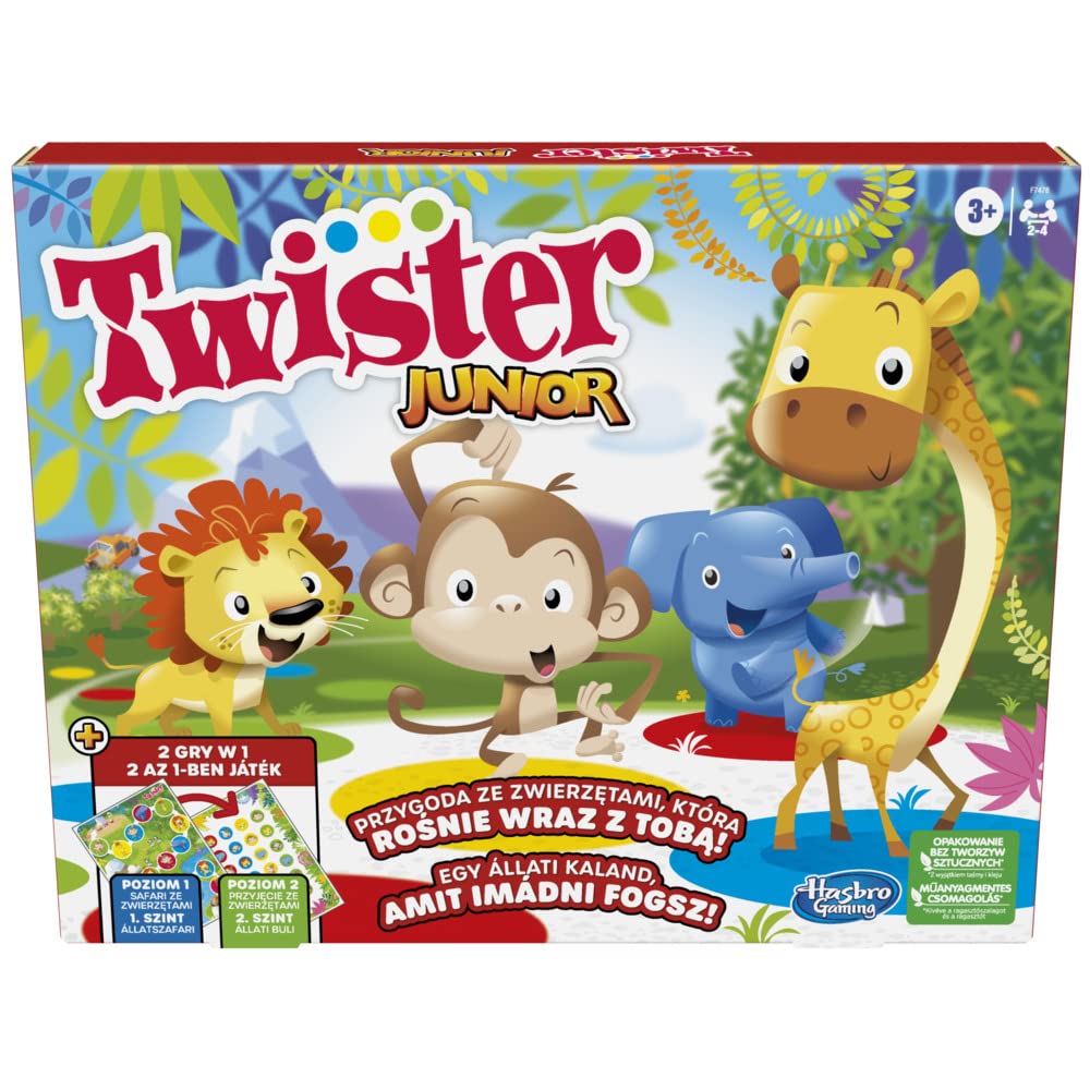 Hasbro Twister Junior Gra dla Dzieci, Wielokolorowy, Od 3 lat