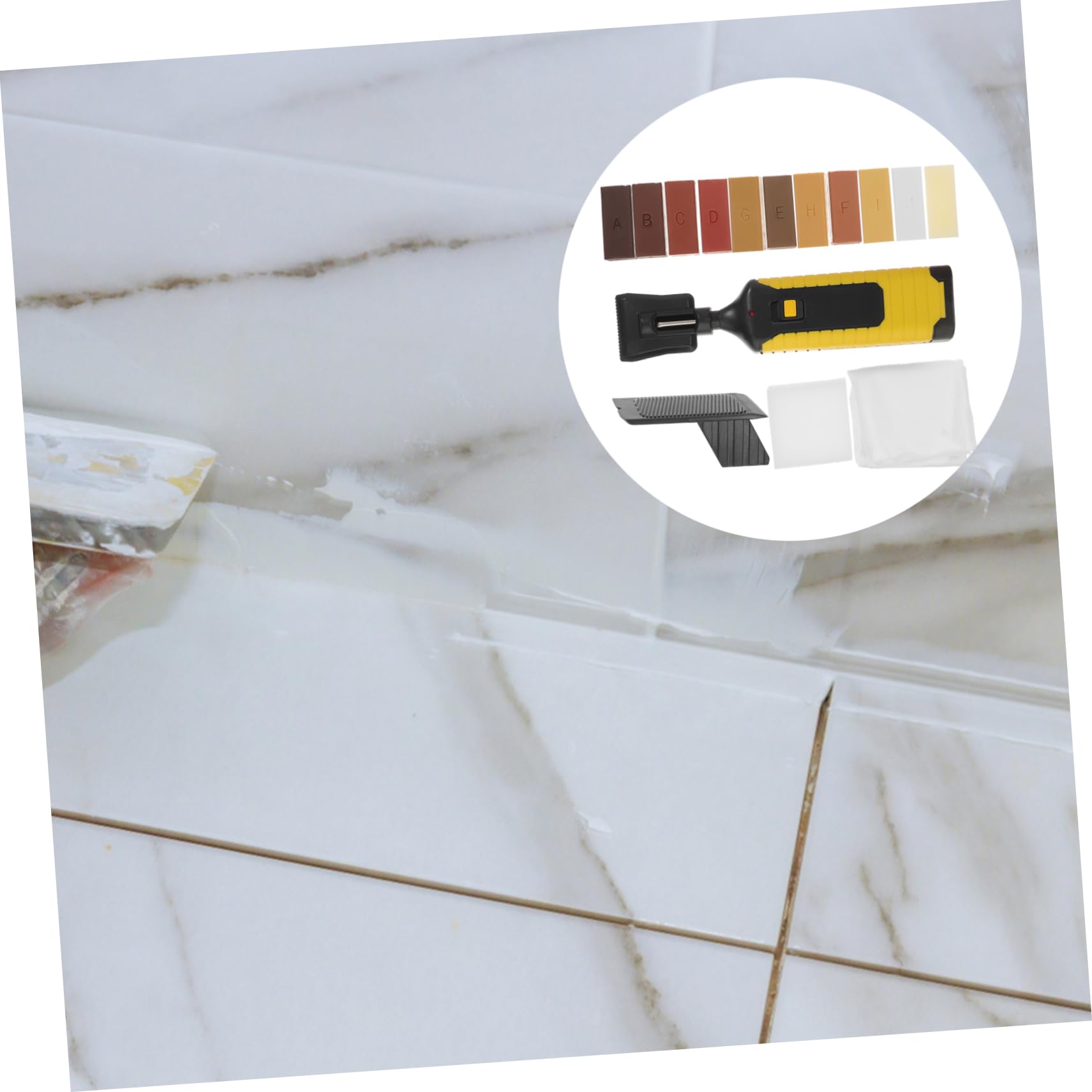 ABOOFAN Kit di Riparazione Rimuovi Graffi Parquet per Pavimenti in Legno e Vinile 11 Blocchi di Cera, Abs a Riscaldamento Rapido per Mobili | 11 Colori, Blocchi Inclusi, Adatto a Parquet e Mobili, per Aree Danneggiate Durante Ripristino Rapido