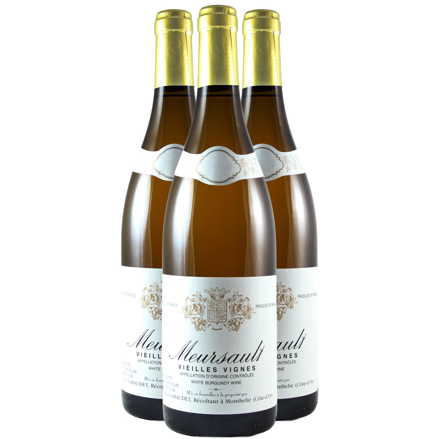Meursault Vieilles Vignes - Blanc 2022 - Domaine Paul Garaudet - Vin Blanc de Bourgogne (3x75cl)