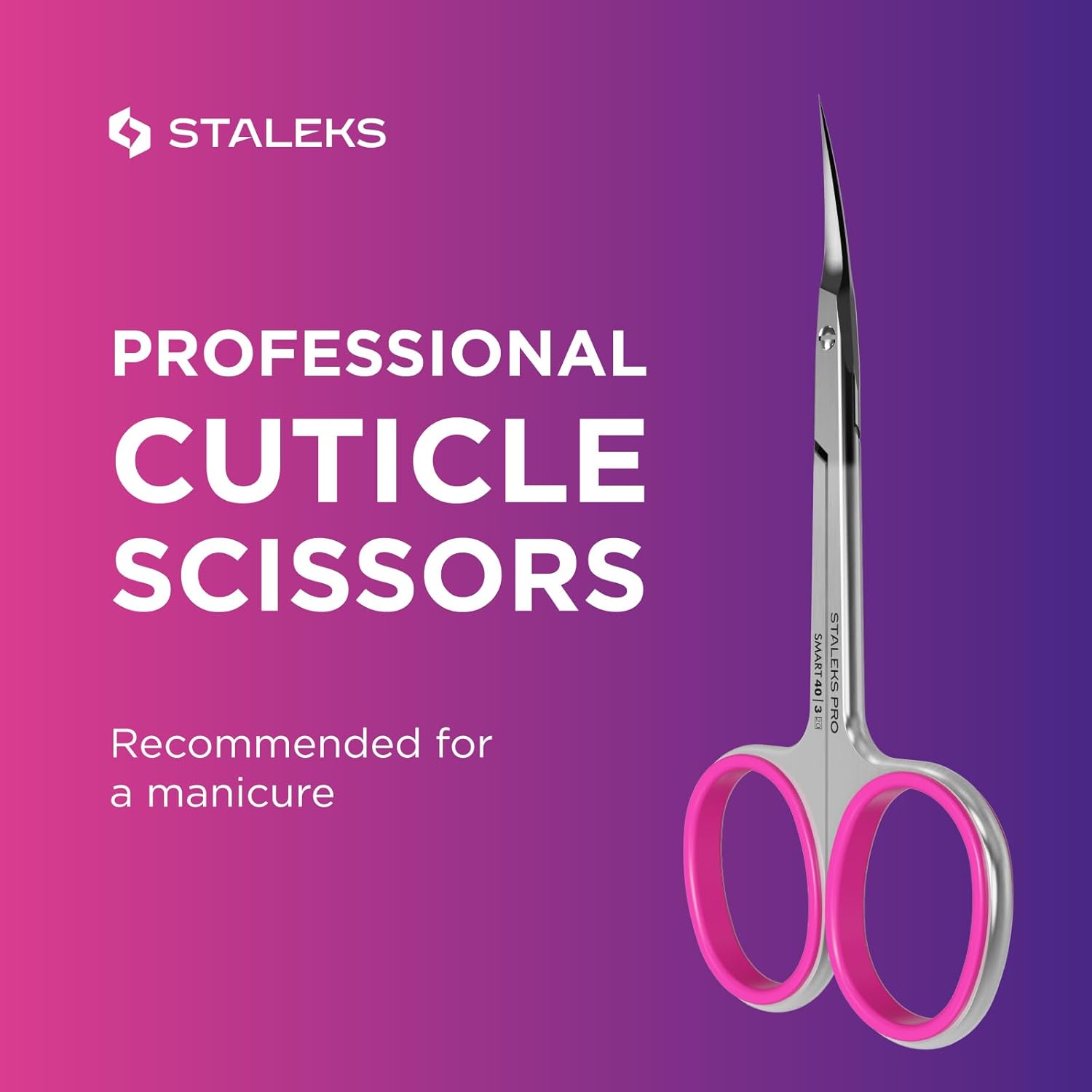 Staleks Profal Cuticle Scissors – Mani Scissors, Stainl Steel